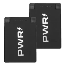2-Pack: Ontel Power Card 2500mAh Slim Power Bank