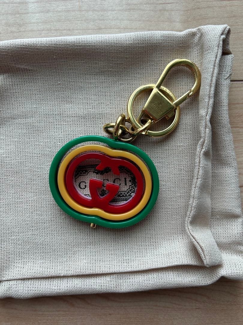 GUCCI Interlocking G Rotating Key Ring Multi-Colo… - image 4
