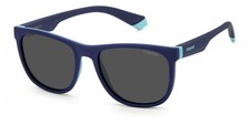 Image of Polaroid PLD 8049/S JUNIOR DARK BLUE/GREY POLARIZED 49/16/130 unisex Sunglasses