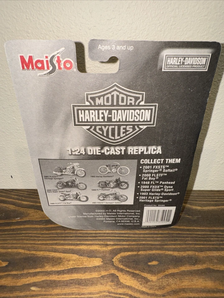 1:24 Maisto Harley-Davidson 2000 FLSTF Fat Boy Die-cast NEW - Image 3 of 3