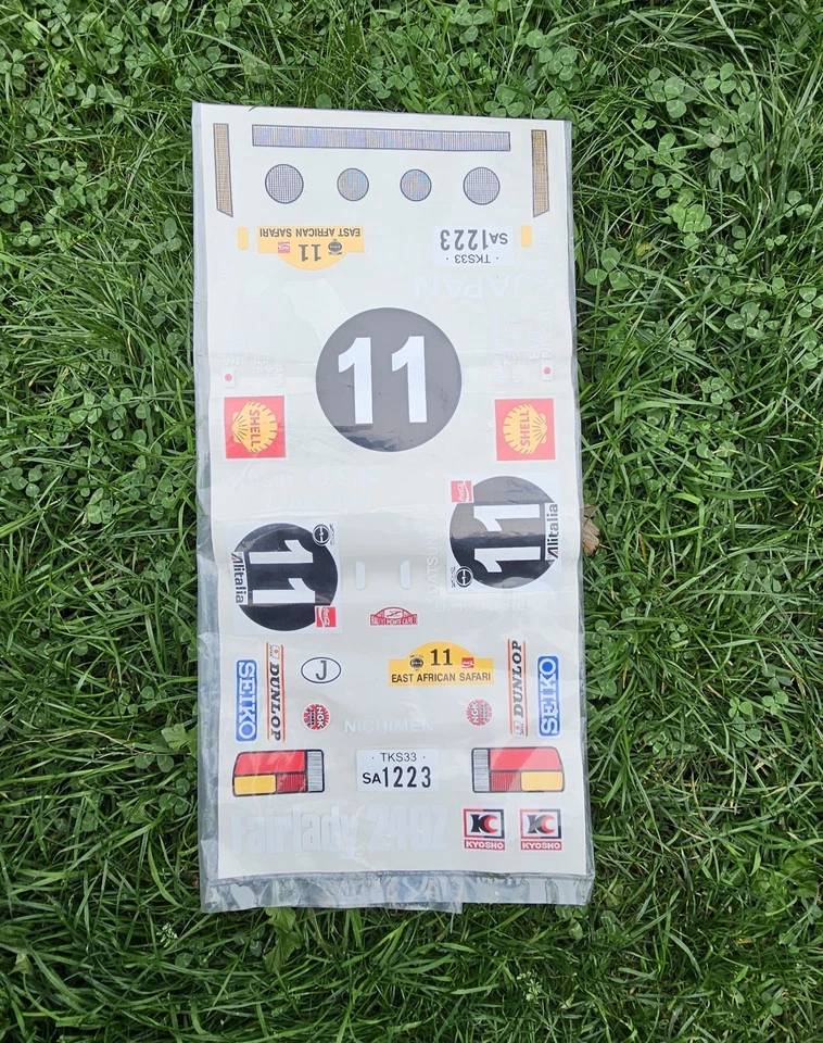 Dekorbogen für Graupner/Kyosho Circuit 20 Datsun Fairlady 1:8  NEU! - Bild 2 von 2