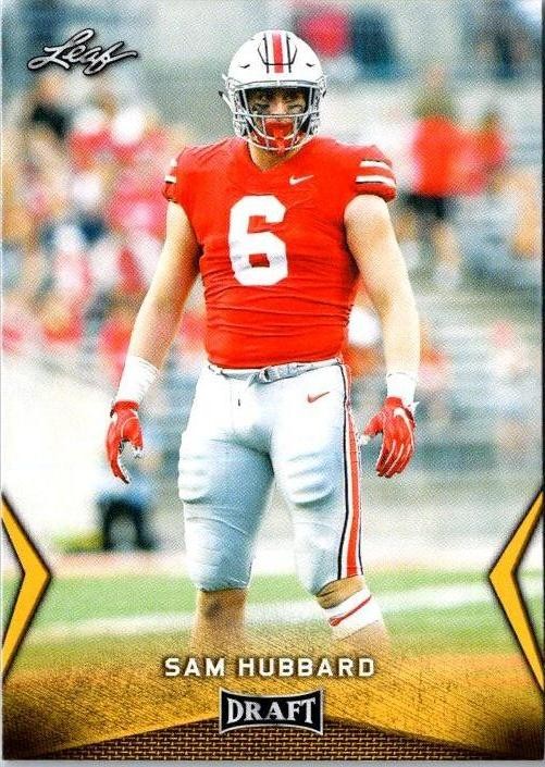 2018 Leaf Draft #55 Sam Hubbard Gold