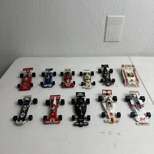 Vintage 197Os Corgi Diecast F1 Formula One toy race cars Collection X11 Elf