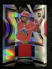 2025 Select Selective Swatches Darren Baker Silver Prizm Rc #ss-db