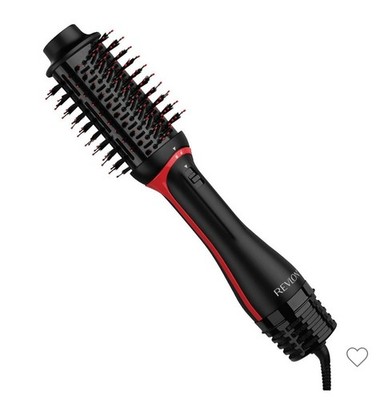Revlon One step Root Booster Round Brush Dryer & Styler 1.5  Black & Pink