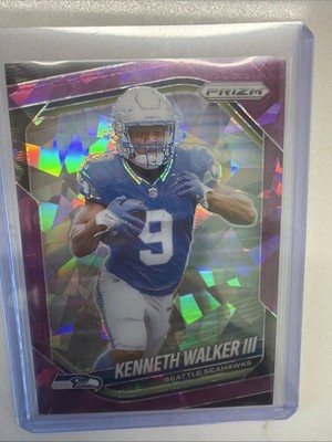 2025 Panini Prizm Football Kenneth Walker III Seahawks Purple Ice #272 66/225