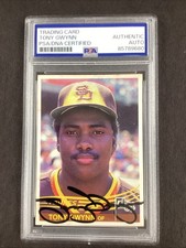 Tony Gwynn Signed 1983 Donruss #324 Baseball Card Padres Autograph PSA/DNA