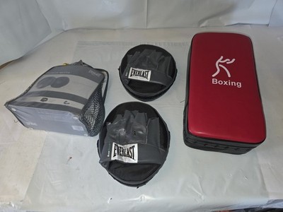 Everlast Punch Mitts + Boxing Strike Shield Pad   Training Set   Pre-Owned  