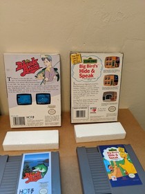 CIB NES Games Lot 4 Games, Donkey Kong, Top Gun, Black Bass, One Missing Manuel 