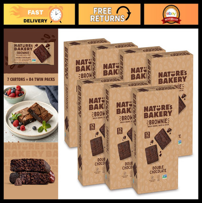 Delicious Double Chocolate Brownie Snack Bars - Whole Grain, Plant-Based, Dairy-
