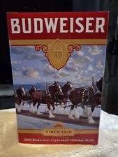 NEW 2025 Limited Edition Budweiser  "The Journey" Holiday Stein  46th Edition 