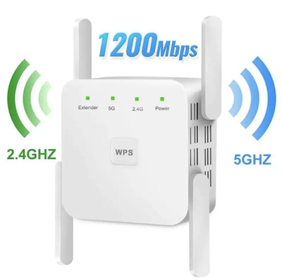 1200Mbps WLAN Repeater Router Range Wifi Verstärker Signal Access Point Booster