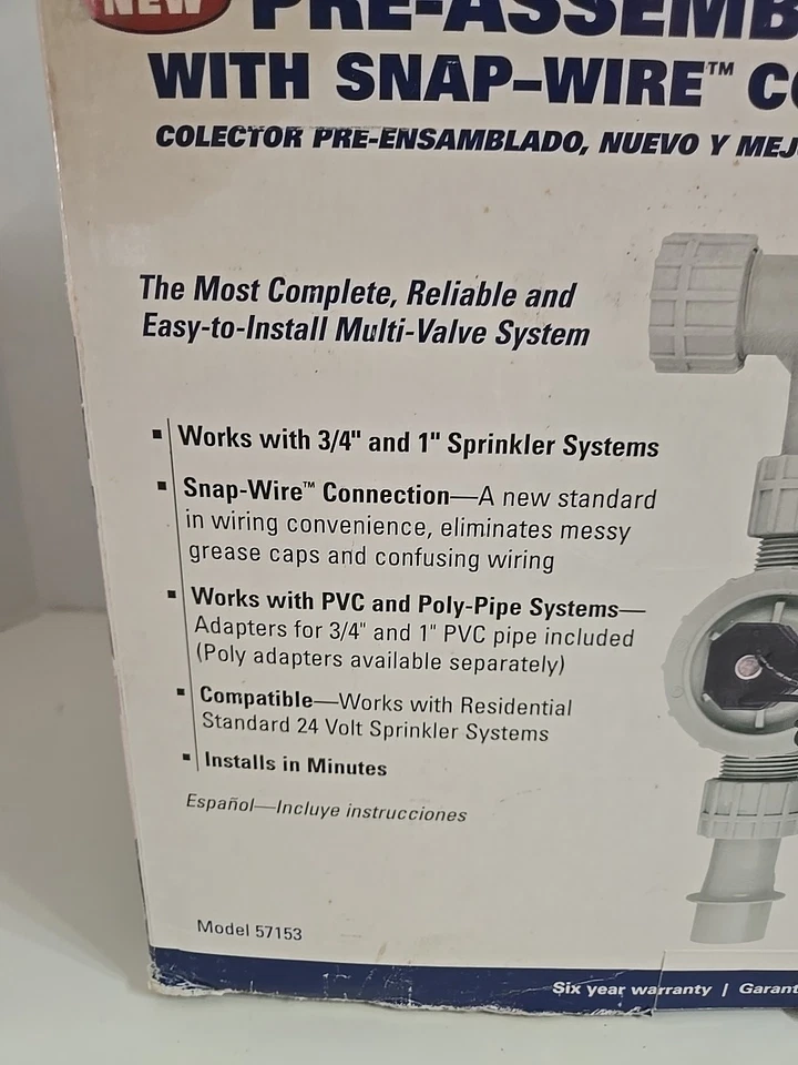 Orbit 3-Valve Heavy Duty Preassembled Manifold 3- Valve, Green 3/4" And 1" Sk S - Image 3 of 4