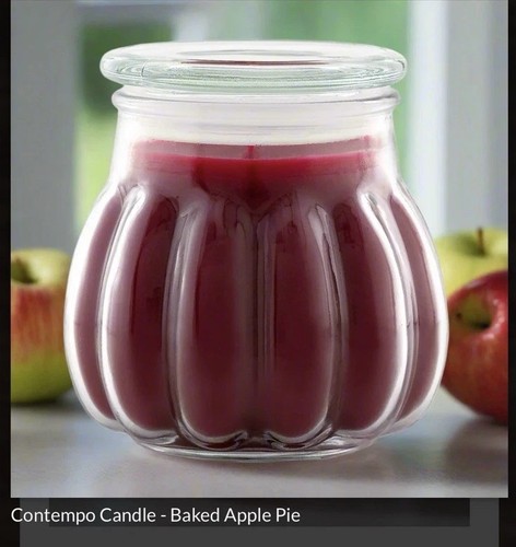 NIB Home Interiors Baked Apple Pie Candle in a Jar