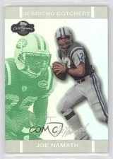 2007 Topps Co-Signers Green Changing Faces Hyper Silver /75 Joe Namath HOF u6m