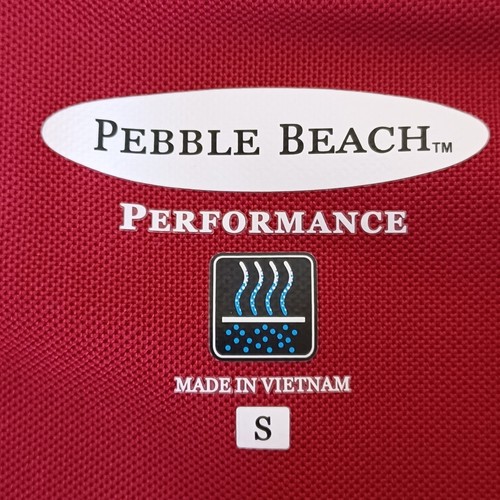 Pebble Beach Performance Women's Red Quarter Zip Polo Shirt Size S Golf Casual - Picture 3 of 9