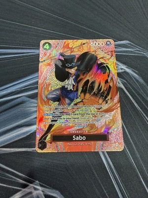 One Piece Sabo Promo Holo Character Card OP-15 | eBay