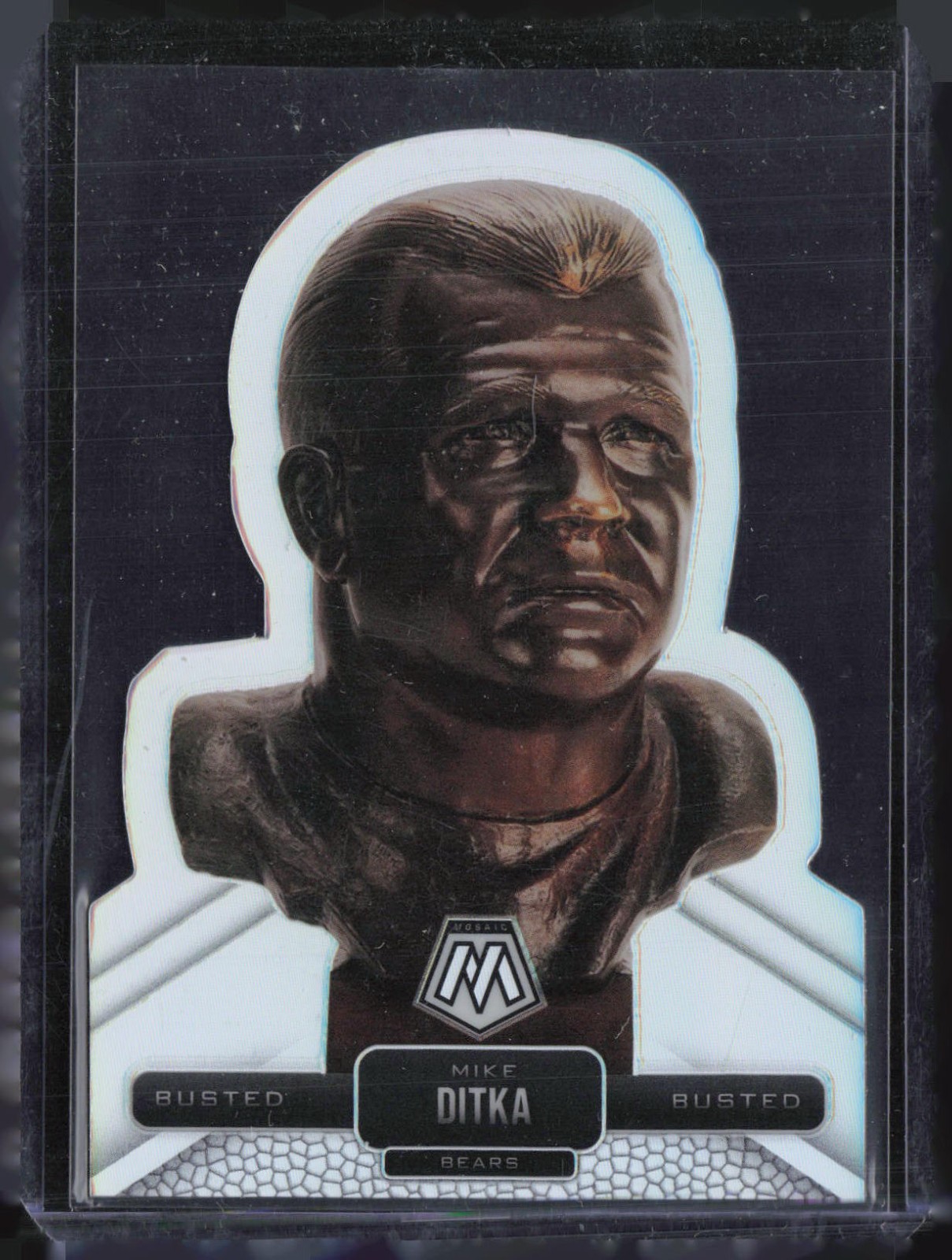 2021 Panini Mosaic Hall Of Fame Busted Die Cut Mike Ditka