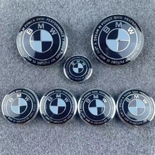 M-tec Competiton Black White Roundel Front Rear Emblem Badge For E F G Series