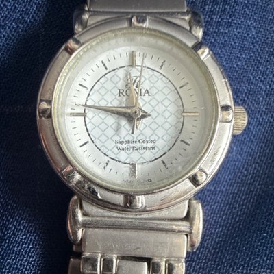 ROMA Quartz Silver Stainless Steel Analog Wristwatch, Water Resistant, Bracelet