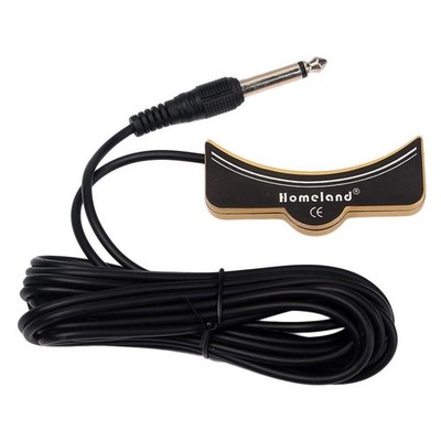 Klassische Akustikgitarre Verstärker Schallloch Tonabnehmer 6,35 mm 5 m Kabel