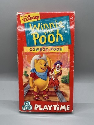 Disney Winnie The Pooh Cowboy Pooh VHS Tape 1990 Kids Movie Playtime 45 Min Rare