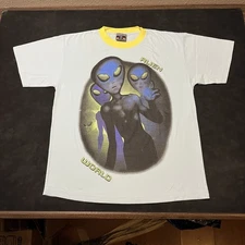 Vintage Alien Workshop Skateboards Shirt 90s Skate Tee Hook Ups Flip Birdhouse