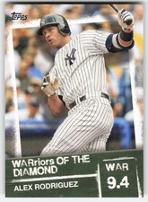 2020 Topps WARriors of the Diamond Alex Rodriguez #WOD-9 New York Yankees