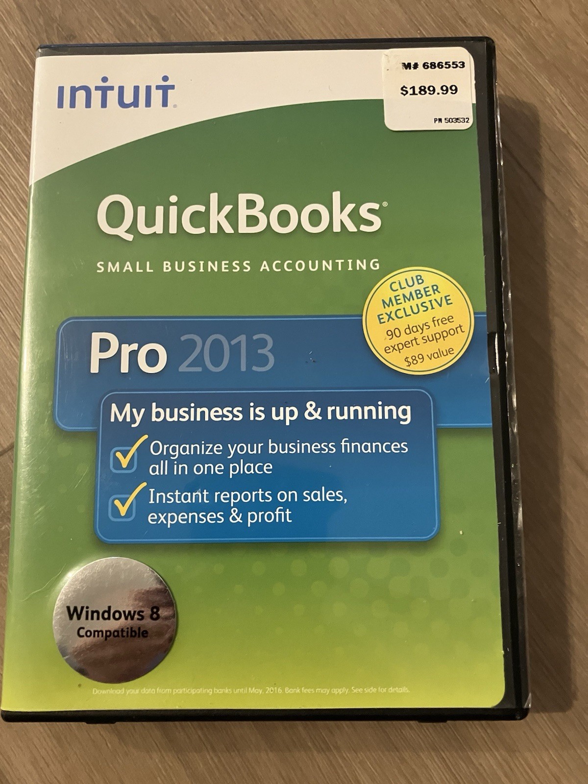 Intuit Quickbooks 2013 Desktop Pro Windows Accounting with Key NO SUBSCRIPTION