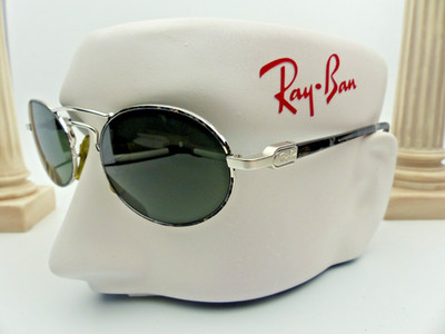 Ray-Ban Bausch & Lomb W2009 Vintage Arista Chaos Oval Sonnenbrille G-15 Gläser Gebraucht