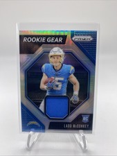 2024 Panini Prizm Ladd McConkey (RC) SILVER PRIZM Rookie Gear #RG-LMY CHARGERS