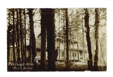 Parkwood Hotel Metis Beach Exterior of hotel in forest behind tr- Old Photo