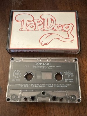 Top Dog Bone Locomotive Demo Tape Cassette Private Metal Hard Rock Rare Texas OG