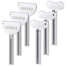 Toothpaste Squeezer, 6PCS Metal Tube Roller Toothpaste Tube Squeezer Key Tube...