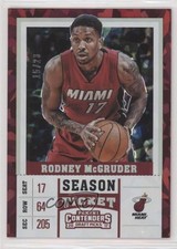 2017 Contenders Draft Picks Season Cracked Ice Ticket 15/23 Rodney McGruder s7f