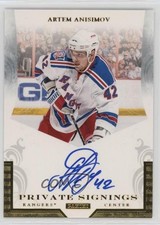 2011-12 Pinnacle Private Signings Artem Anisimov #AA Auto n8a