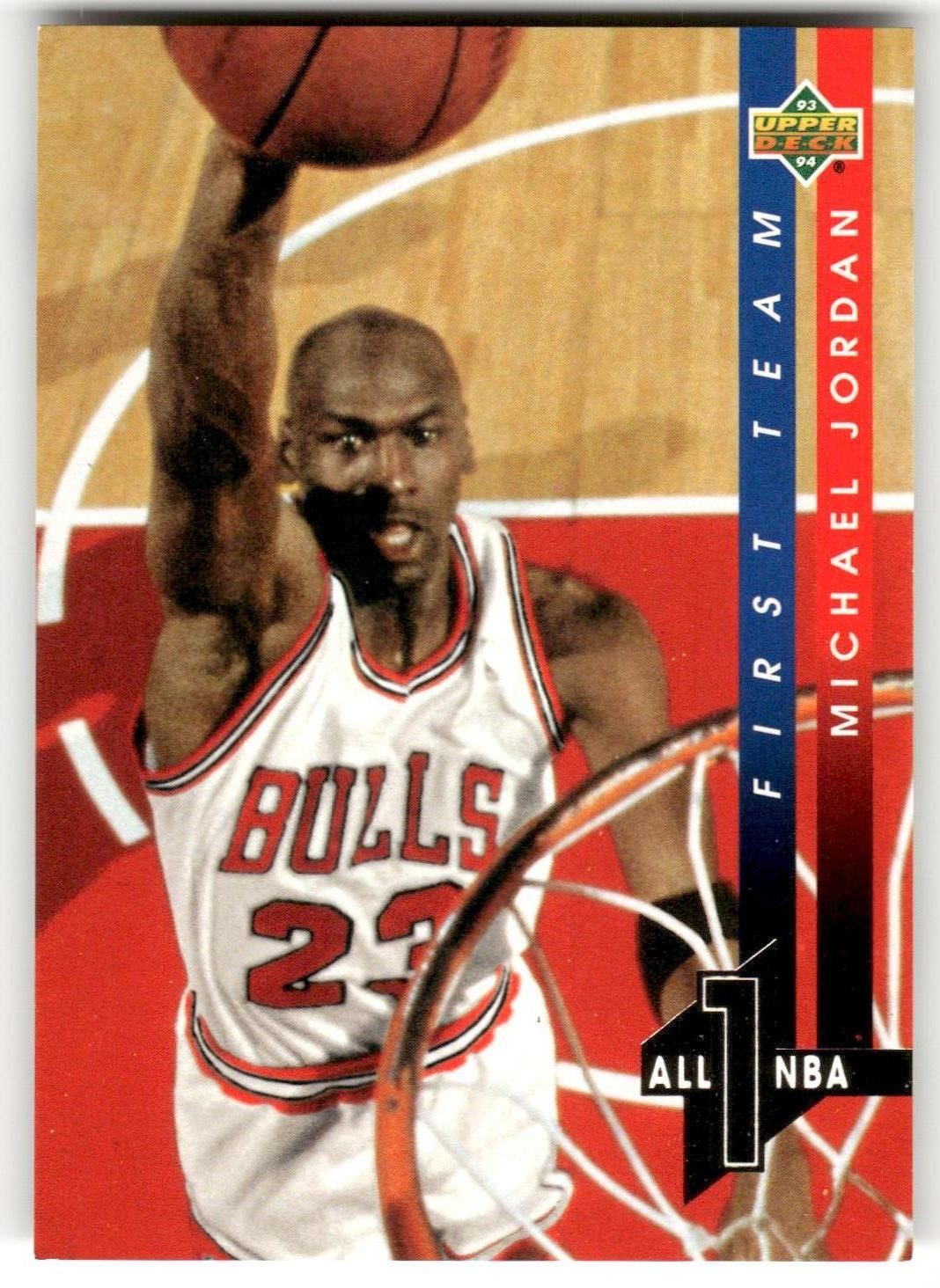Michael Jordan 1993-94 Upper Deck All-NBA #AN4 Chicago Bulls