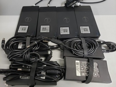 Lot of 4 Dell WD19TB Thunderbolt Docking Station USB w/ 180w Dell Power Adapter!