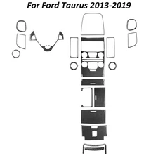 19Pcs Real Carbon Fiber Kits Full Interior Cover Trim For Ford Taurus 2013-2019
