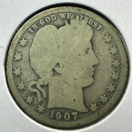 1907-D 25C Barber Quarter, Contains 0.1808oz of SILVER (88290)