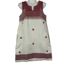 Madewell Stitch Mosaic Embroidered Shift Dress Size 2 