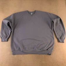 Gildan Heavy Blend Mens Sweatshirt Gray Long Sleeve Crew Neck 2XL New