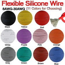 10M Flexible Stranded Silicone Cables Wire 8AWG 30AWG Tinned Copper Line For RC