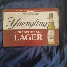 Metal Sign 8" X 12" Man Cave Garage Bar Oil Gas Station Wall Art Yuenglings #5
