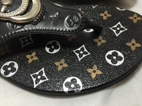 Brand New Women Black Flip Flops Sandals - 第 6/10 張圖片