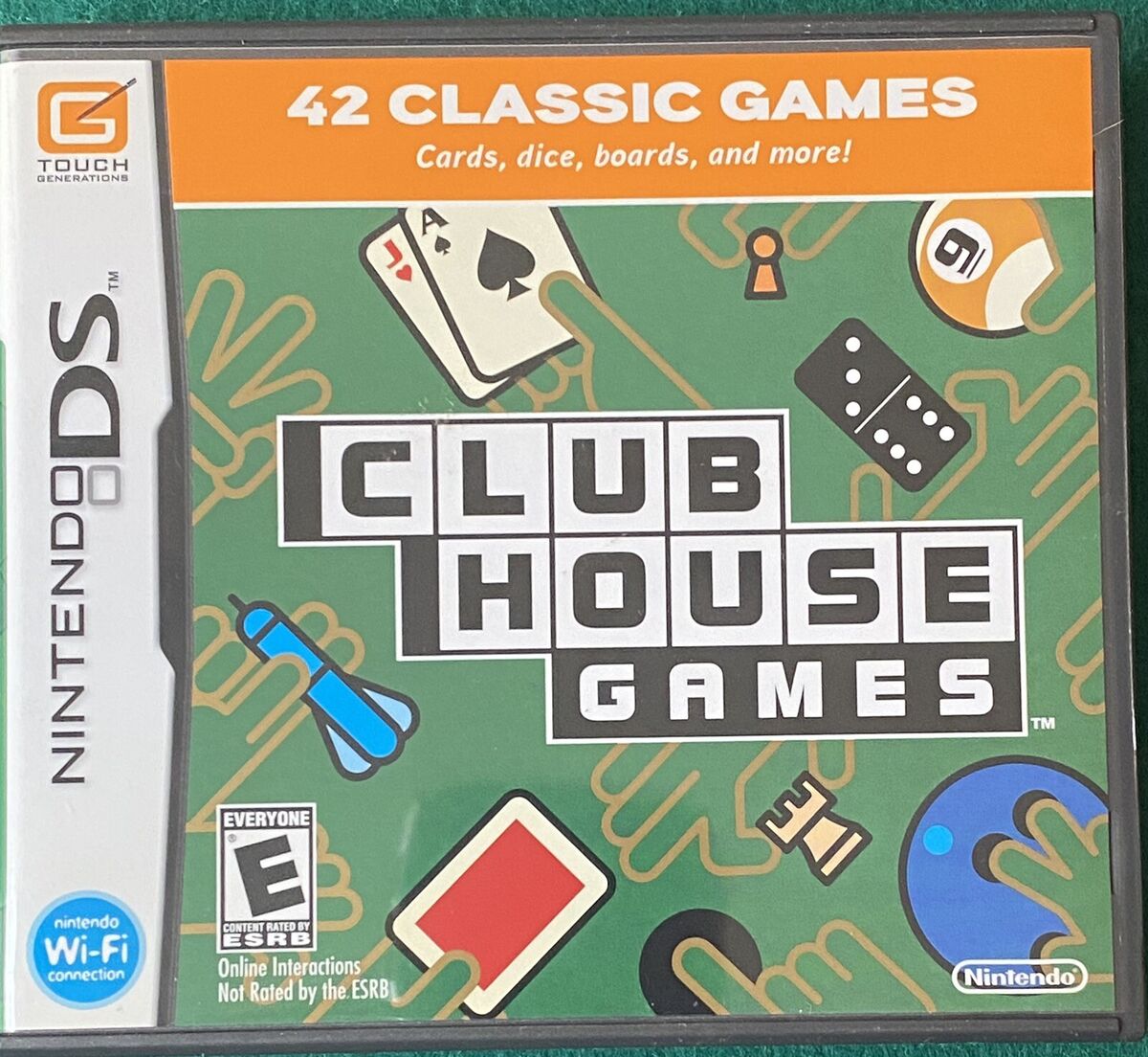 Clubhouse Games DS Cartridge 42 Different Card Games Board 