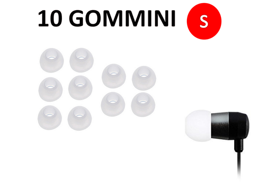 10 GOMMINI RICAMBIO AURICOLARI BLUETOOTH CUFFIE CUFFIA BIANCHI IN-EAR  TAGLIA S | eBay