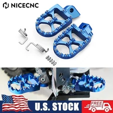 NICECNC Footrest Foot Pegs For Yamaha YZ 125 250 1998-2023 YZ WR 250F 450F 03-23