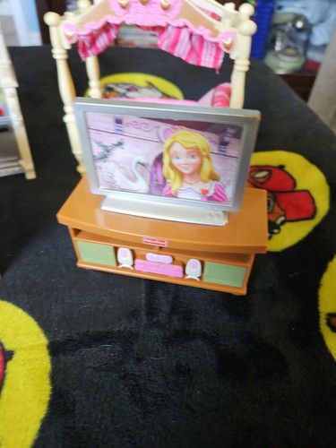 Vintage Fisher Price Loving Family Doll House Furniture Bedroom And Kitchen - Picture 2 of 8