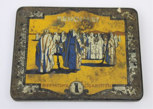Antyczna puszka na papierosy Senoussi Reemtsma, około 1924 roku - Zdjęcie 1 z 10